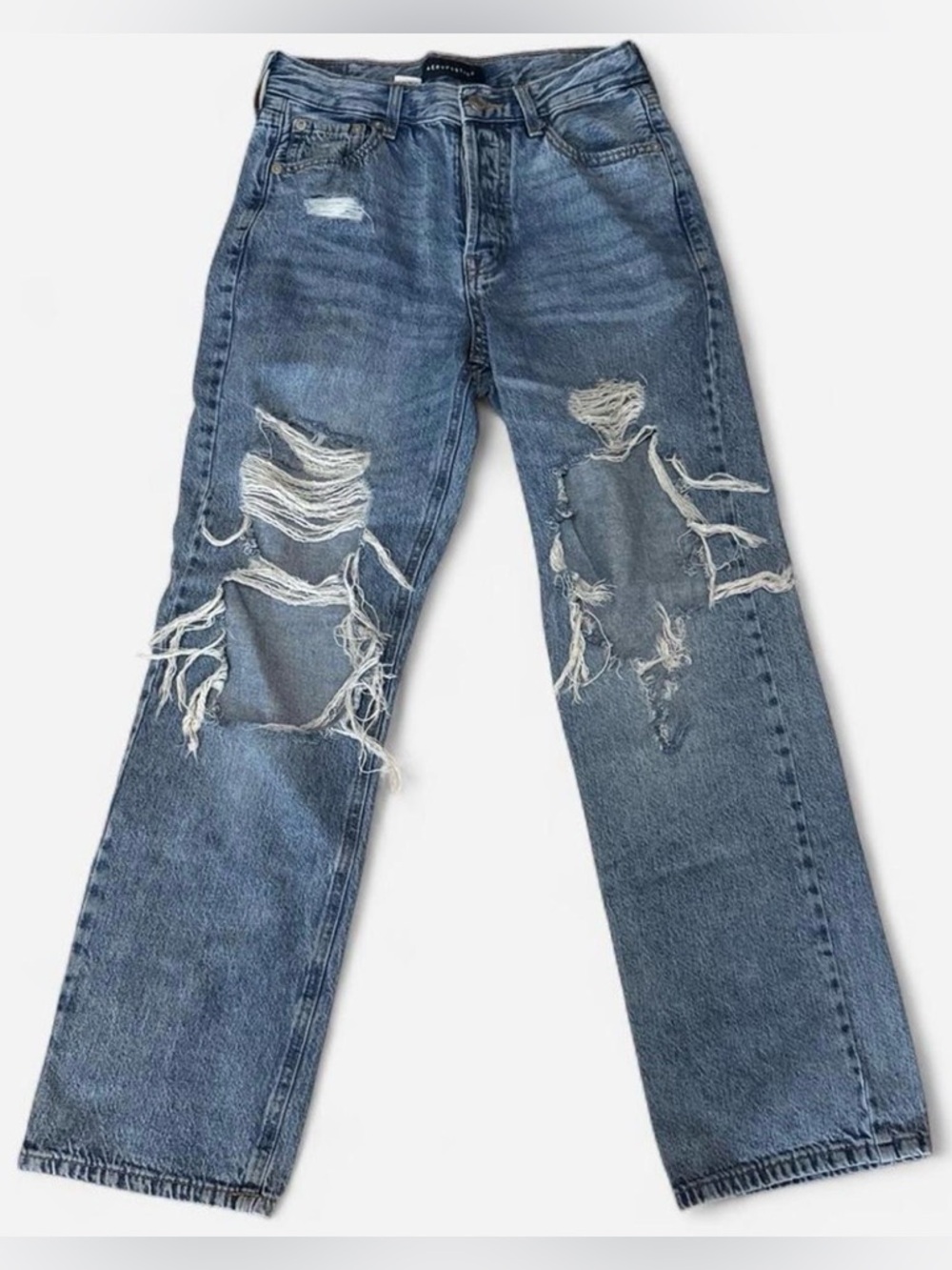 Aeropostale baggy ripped jeans
